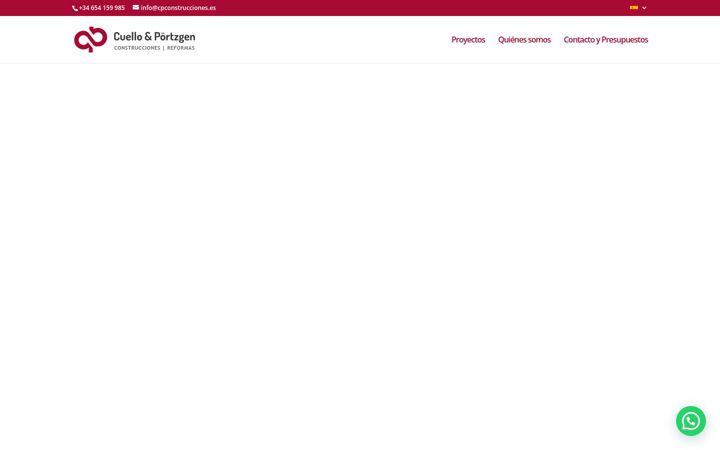 Screenshot of cpconstrucciones.es