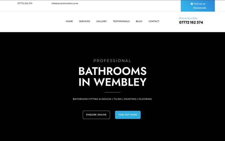 Screenshot of cpconstructions.co.uk