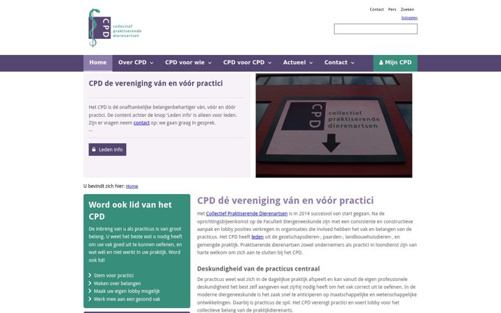 Screenshot of cpd-online.nl