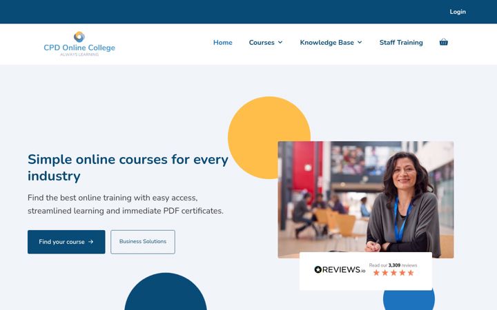 Screenshot of cpdonline.co.uk