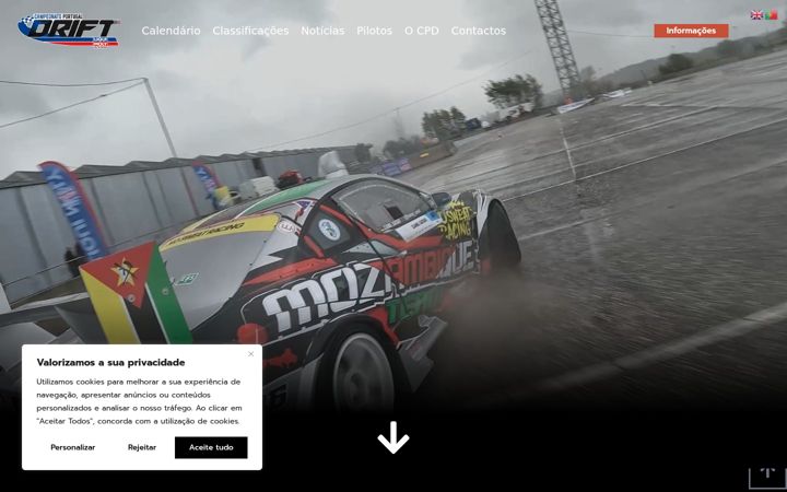 Screenshot van cpdrift.pt