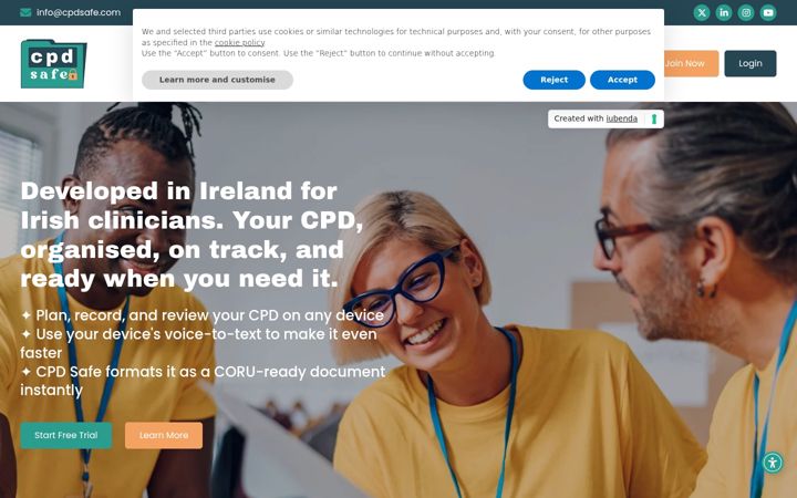 Screenshot of cpdsafe.com