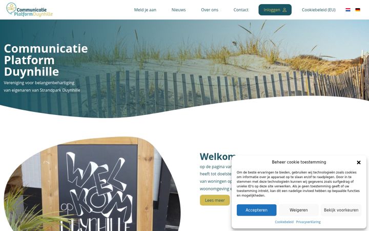 Captura de pantalla de cpduynhille.nl