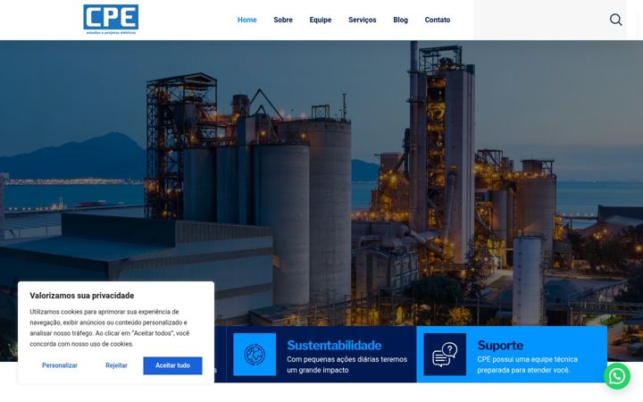Screenshot of cpe-ce.com.br