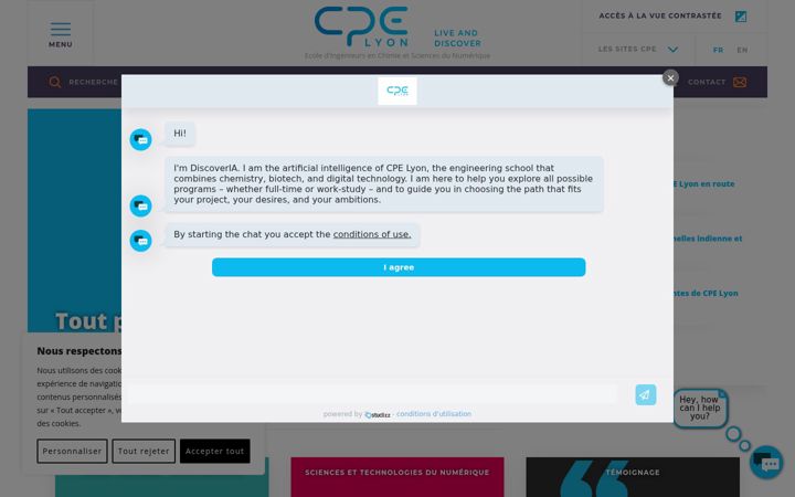 Snímek obrazovky cpe.fr