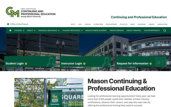 Screenshot of cpe.gmu.edu