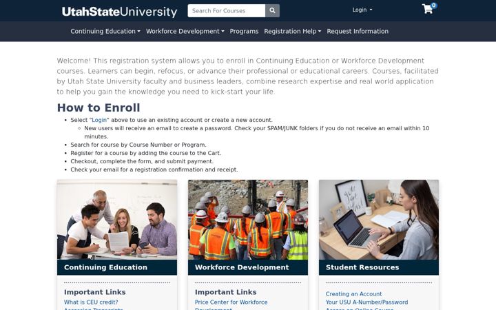 Screenshot von cpe.usu.edu