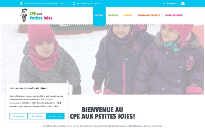 Screenshot of cpeauxpetitesjoies.com