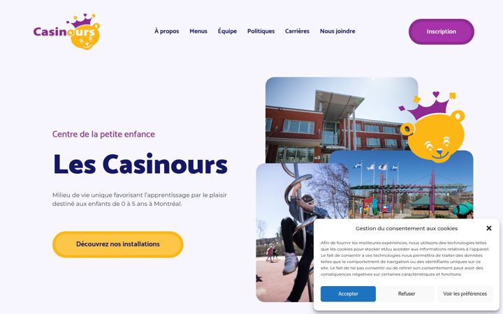Screenshot of cpecasinours.com