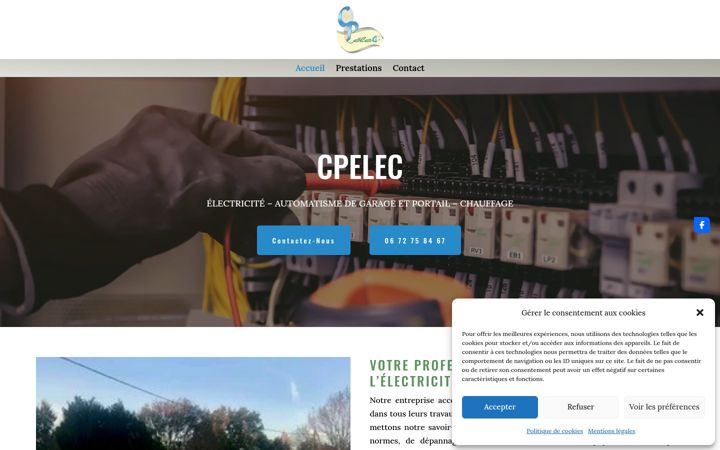 Screenshot di cpelec-33.fr