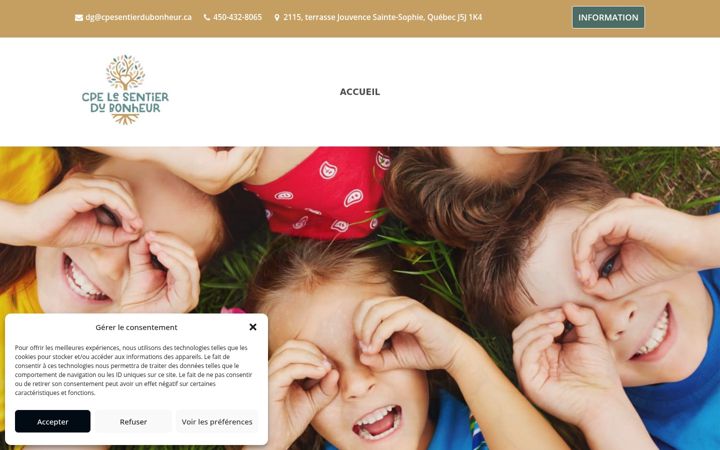 Screenshot of cpesentierdubonheur.ca