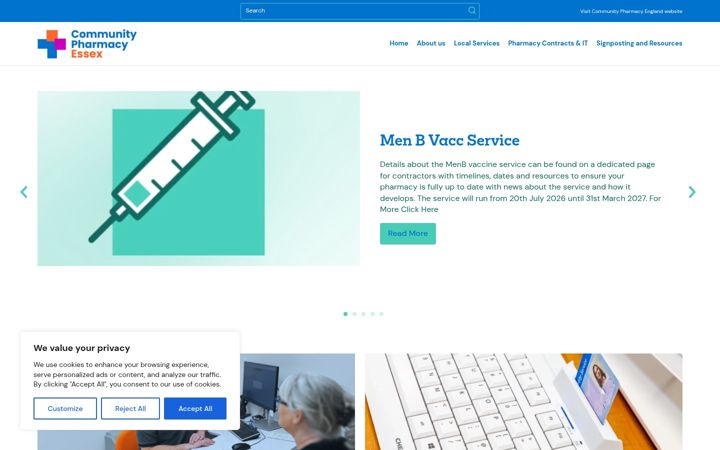 Screenshot of cpesx.org.uk