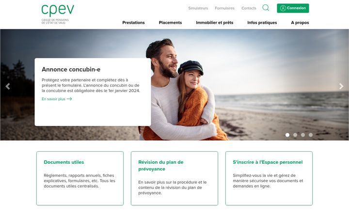 Screenshot of cpev.ch