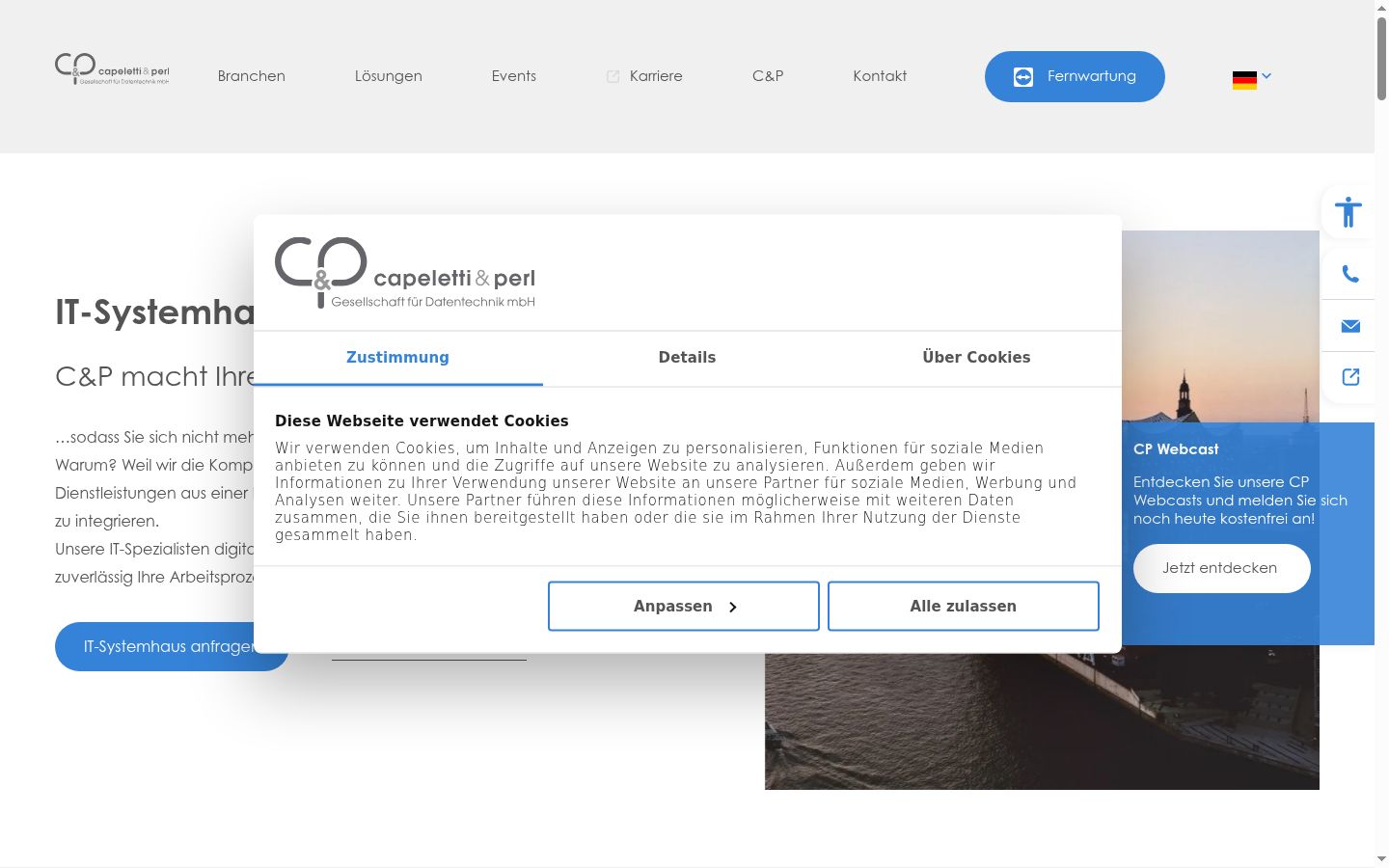Screenshot tal-banner tal-kunsens muri qabel kwalunkwe interazzjoni