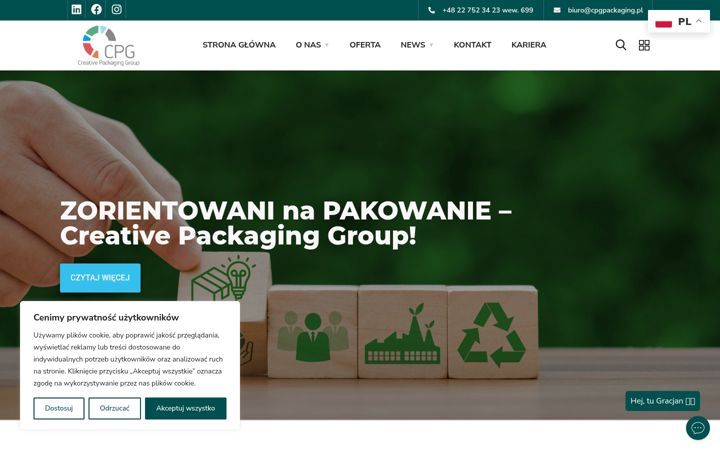 Ekrano kopija cpgpackaging.pl