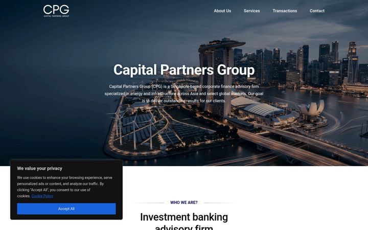 Screenshot of cpgroup.co
