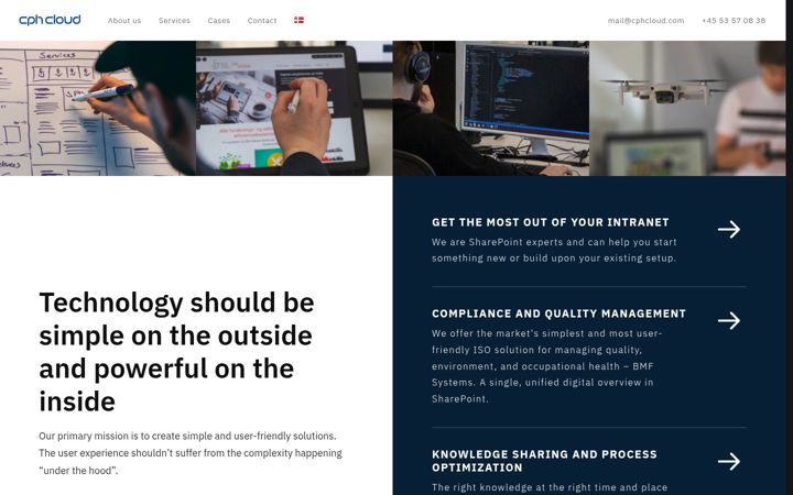 Screenshot of cphcloud.com