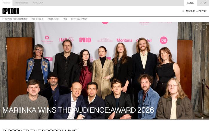Screenshot of cphdox.dk