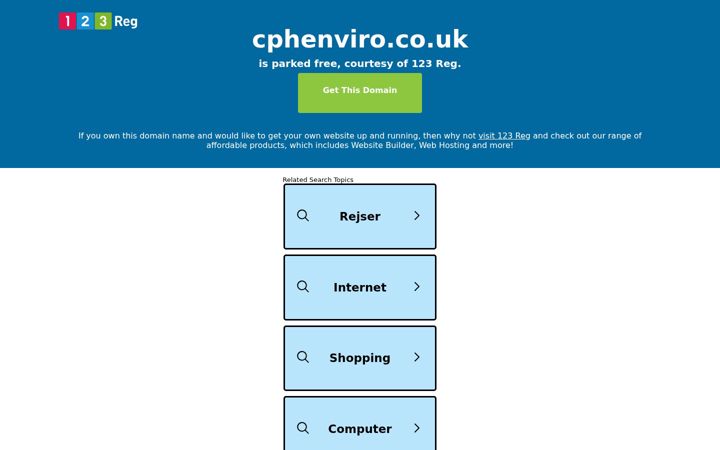 Screenshot of cphenviro.co.uk