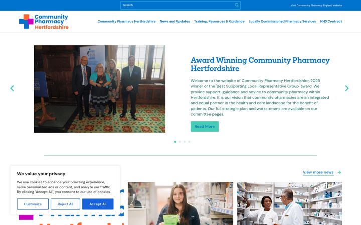 Skærmbillede af cpherts.org.uk