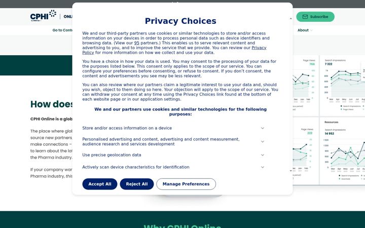 Screenshot of cphi-online.com