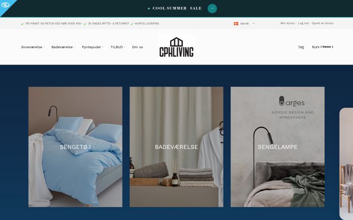 Screenshot of cphliving.dk