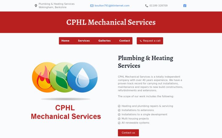 Screenshot of cphlms.co.uk