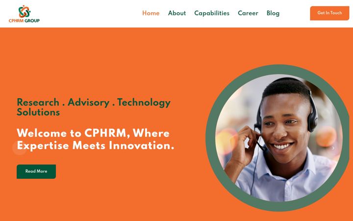 Screenshot of cphrmgroup.co.ke