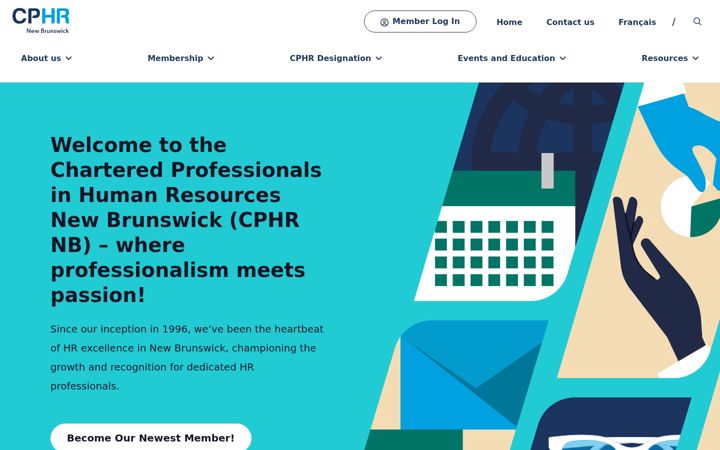 Screenshot of cphrnb.ca