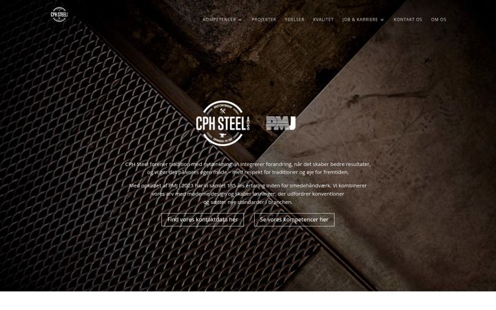 Screenshot of cphsteel.dk