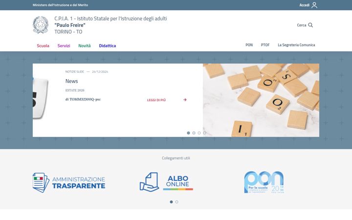 Screenshot του cpia1-torino.edu.it