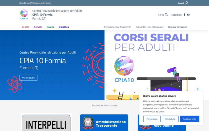 Screenshot του cpia10formia.edu.it