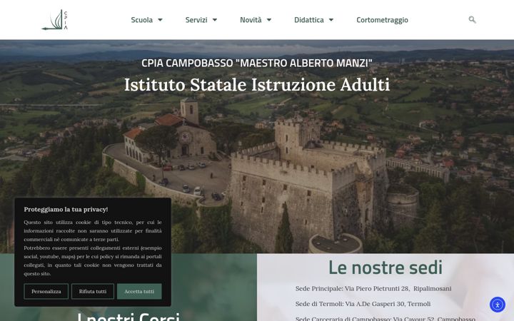 Screenshot of cpiacampobasso.edu.it