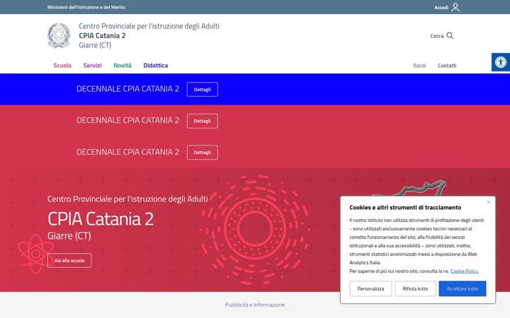 Screenshot of cpiacatania2.edu.it