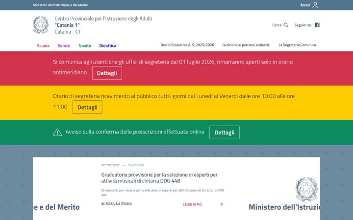 Screenshot of cpiacataniauno.it