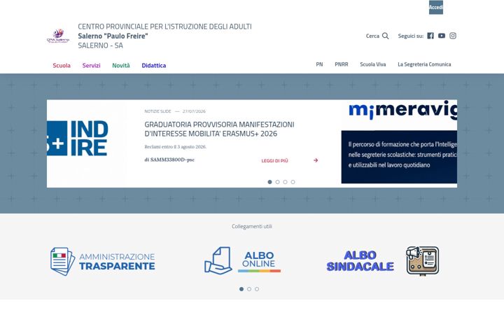 Screenshot of cpiadisalerno.edu.it