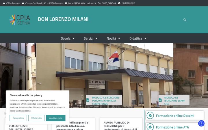 Screenshot of cpiaisernia.edu.it