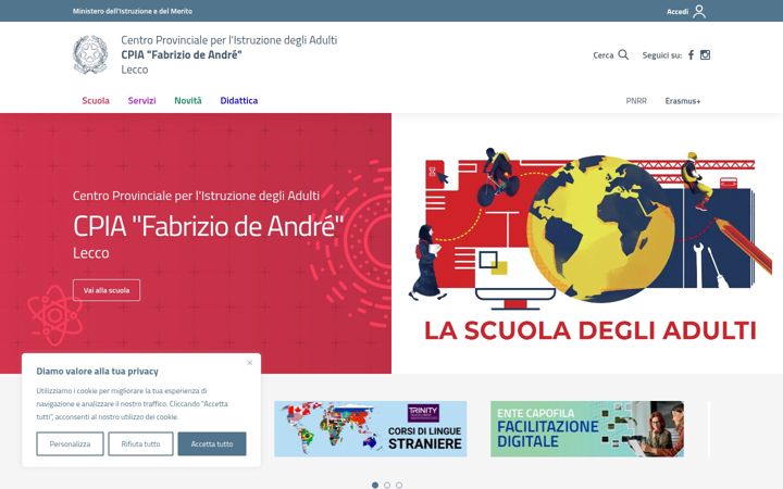Screenshot of cpialecco.edu.it
