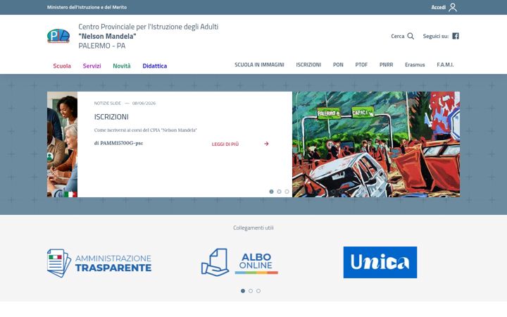 Screenshot of cpianelsonmandela.edu.it