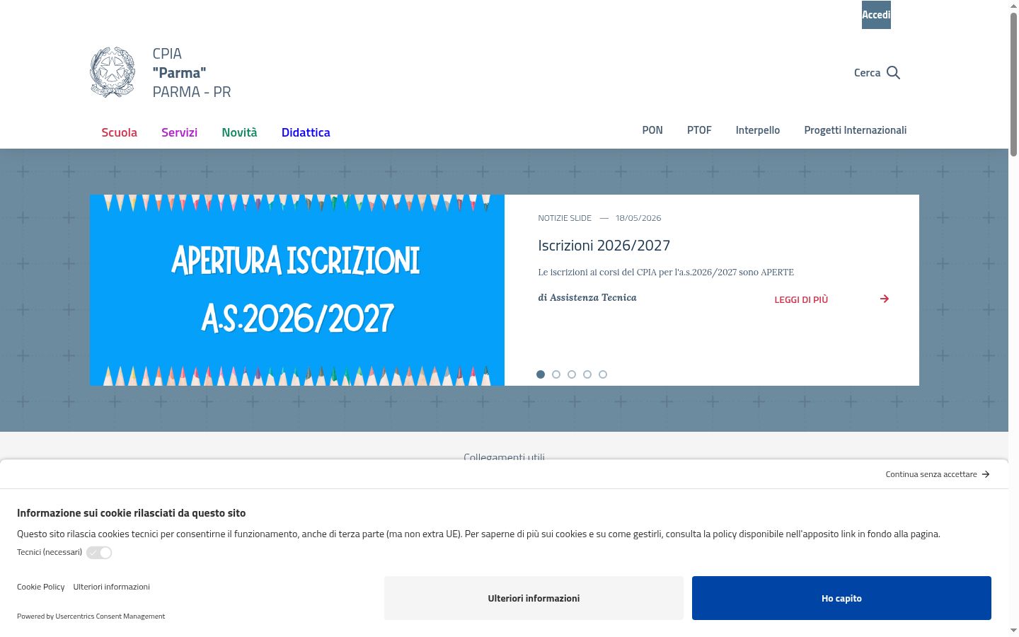 Screenshot tal-banner tal-kunsens muri qabel kwalunkwe interazzjoni
