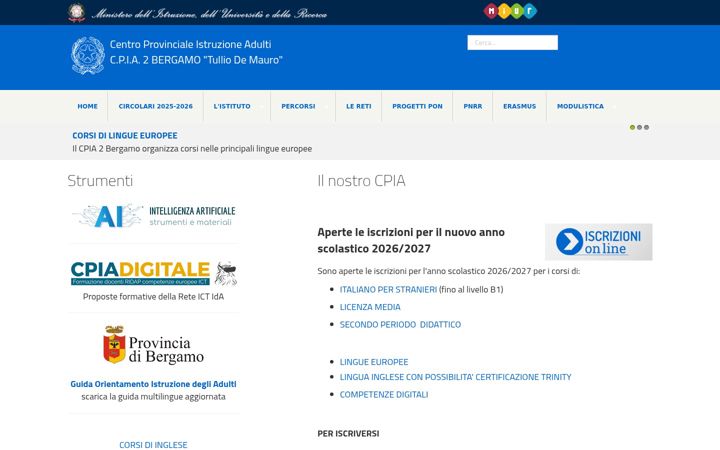 Screenshot of cpiatreviglio.edu.it