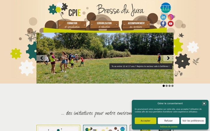 Screenshot of cpie-bresse-jura.org