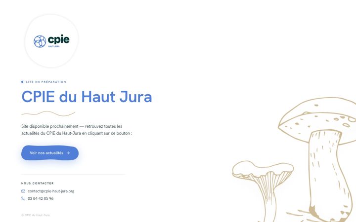 Screenshot of cpie-haut-jura.org