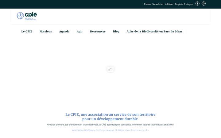 Screenshot di cpie72.fr