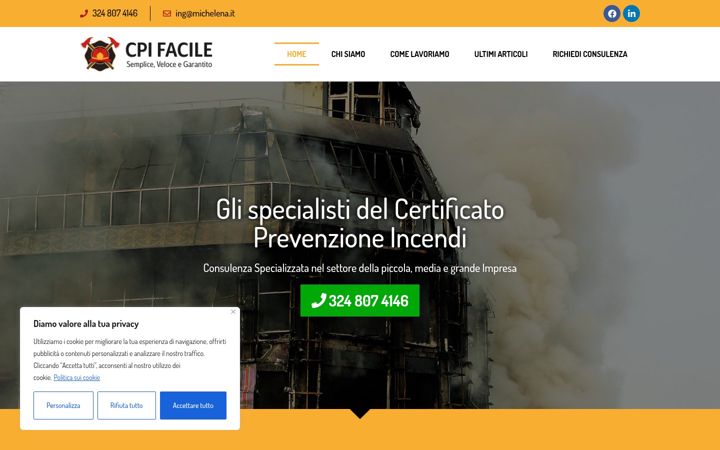 Screenshot of cpifacile.it
