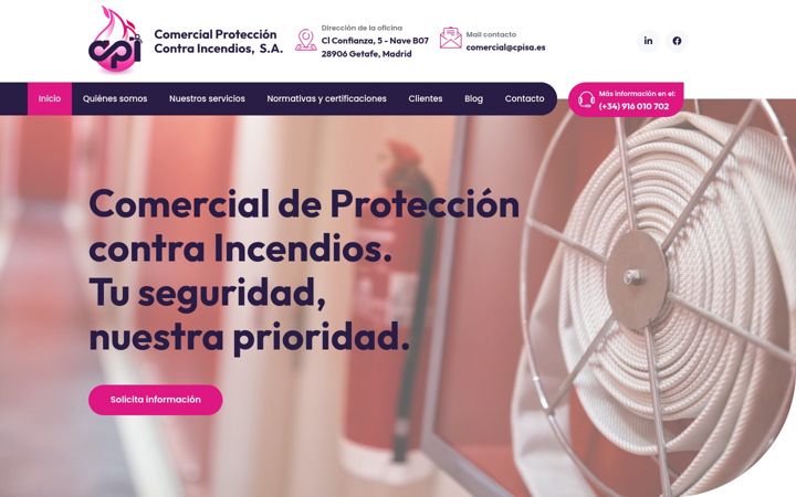 Screenshot of cpisa.es
