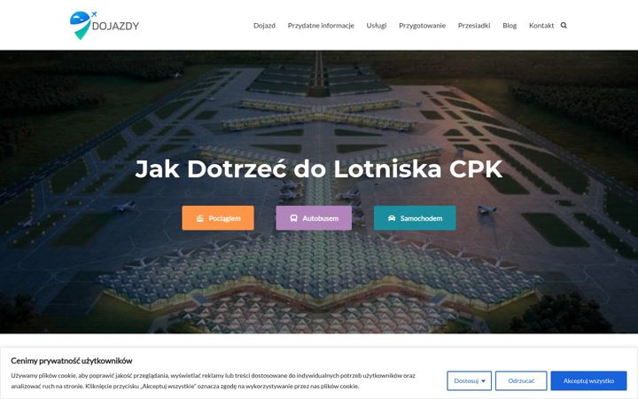 Screenshot of cpkdojazdy.pl