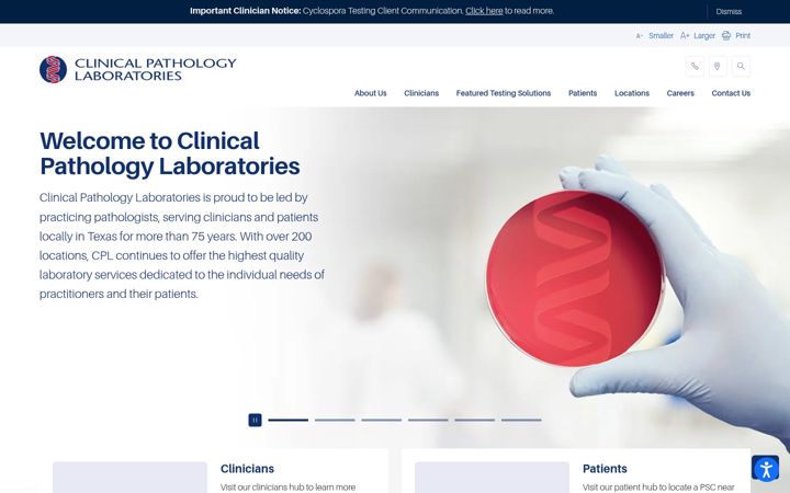Screenshot of cpllabs.com