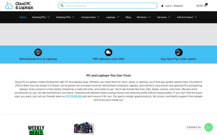 Screenshot of cplp.co.uk