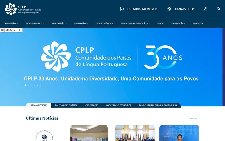 Screenshot of cplp.org